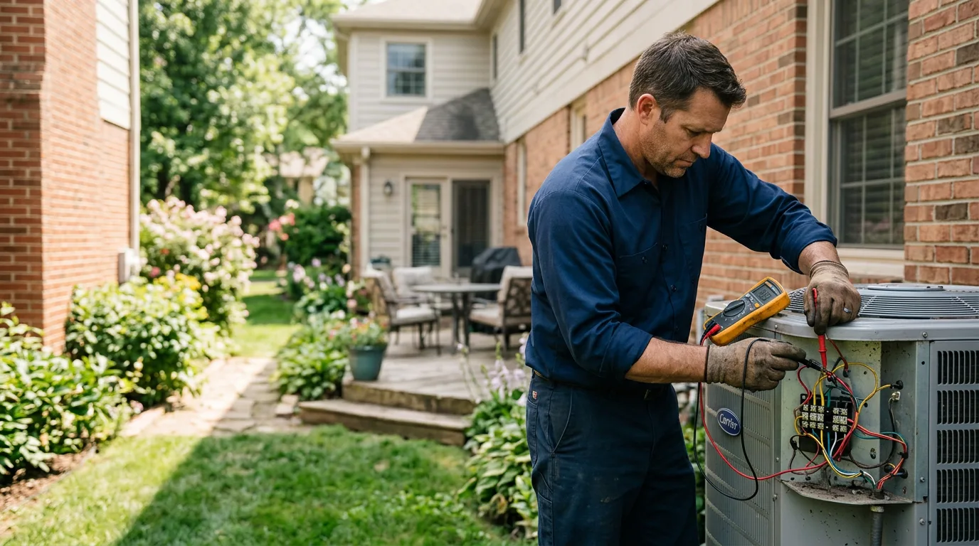 HVAC technician working near Mechanicville, NY